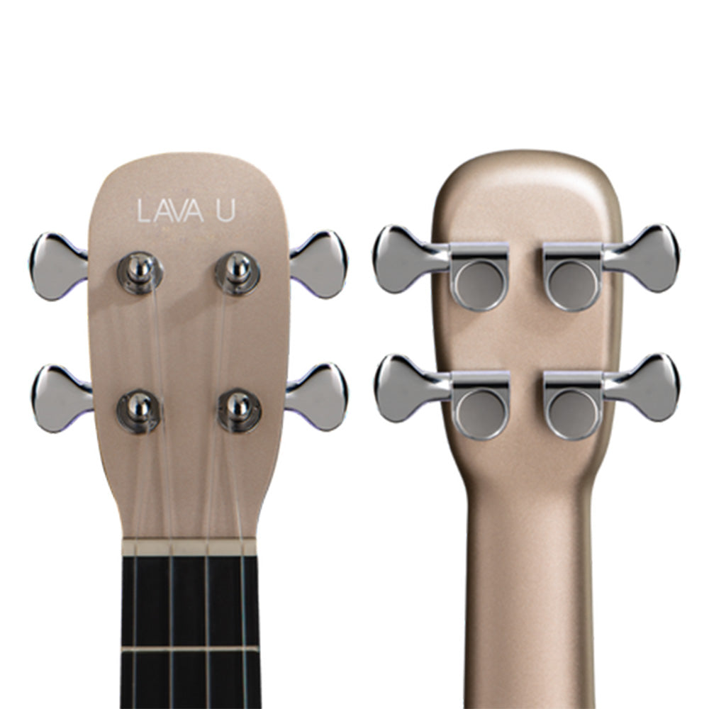 Lava Music LAVA U Gold 23" FreeBoost Acoustic-Electric Ukelele w/Space Case-ukulele-Lava Music-Hermes Music